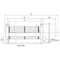 Ventilateur de refroidissement transversal Big Air Flow